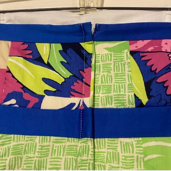 Lilly Pulitzer Strapless Dress in Pink, Green, and Blue 4 - Picture 4 of 9